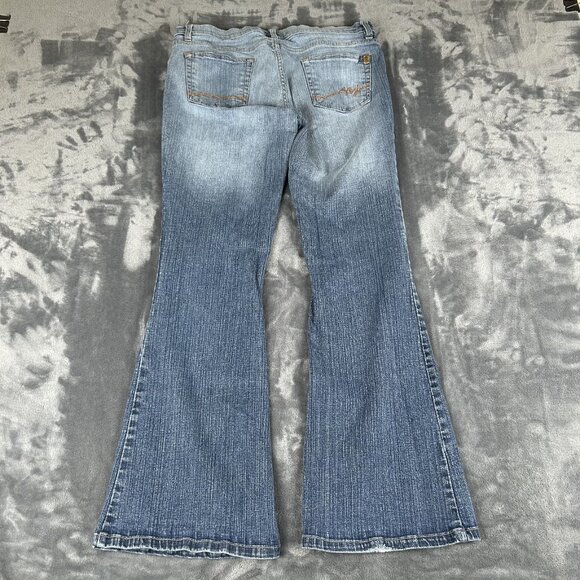 Vintage Southpole Jeans Women/Junior's Stretch Bootcut Size 11 Y2K White Wash - Picture 9 of 10